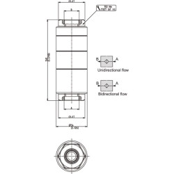 Aukšto slėgio filtras linijoje 60 mu 3/4 B HF70520070SB060GEB