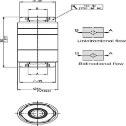 Aukšto slėgio filtras linijoje 60 mu 1/2 B HF70510040SB060GDB