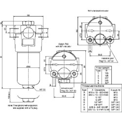 Slėginis filtras 1/2" 10 µm FMM0501BACA10NP01