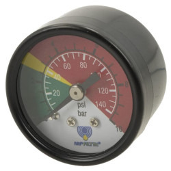 Vizualinis galinis 2,5 baro slėgio matuoklis MPF/MPT/MPFX/MPTX MP9VR25P01