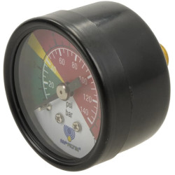 Vizualinis galinis 2,5 baro slėgio matuoklis MPF/MPT/MPFX/MPTX MP9VR25P01