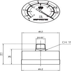 Vizualinis indikatorius MP9VB20P01