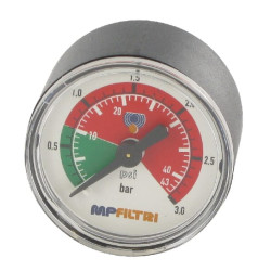 Vizualinis slėgio matuoklis 1/8 galinis MPS MP9VTP01