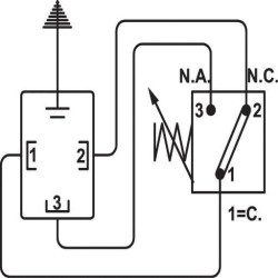 Elektrinis spaudimo indikatorius 1,5 baro MPF/MPX/MPT/MPH MP9FX15R2M3