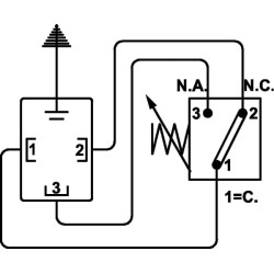 Elektrinis spaudimo indikatorius 1,5 baro MPF/MPX/MPT/MPH MP9FX15R2M3