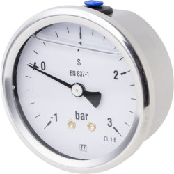 Manometras Ø63 -1+3bar MAV630130B04SSGF