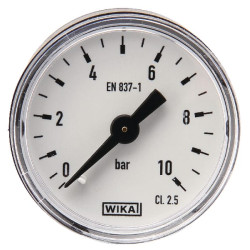 Slėgio matuoklis Ø40mm 0-10bar gale MA4010B02PL