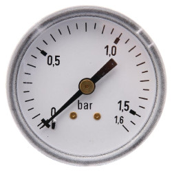 Slėgio matuoklis Ø50 0–1,6 bar 1/4" gale MA50016B04ST