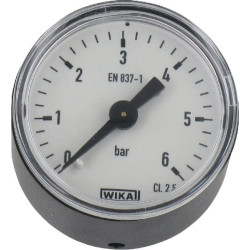 Slėgio manometras Ø40mm 0-6bar gale MA406B02PL