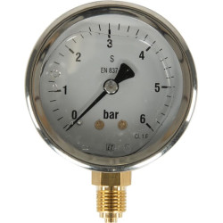 Manometras Ø63 0–6 bar 1/4 colio apačia MA636L04SSGF