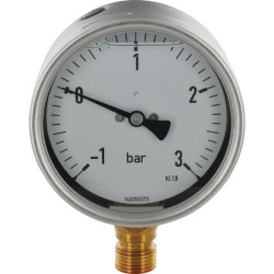 Manometras Ø100 -1-+3bar 1/2 MAV1000130L08SSGF