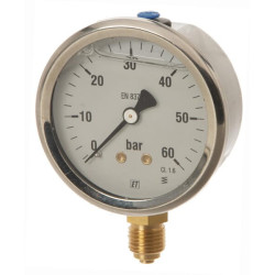 Manometras Ø63 0–60 bar 1/4 colio apačia MA6360L04SSGF