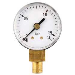 Manometras Ø40 0–1,6 bar 1/8 colio apačia MA40016L02ST