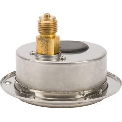 Manometras 100 mm skersmens skydui, 0–10 barų, 1/2 colio, MA10010P08SSGF