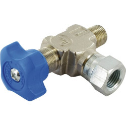 Manometro uždarymo čiaupas 90° EM18090