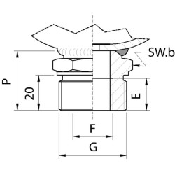 1 l akumuliatorius 210/80 bar WA210210010E1A80