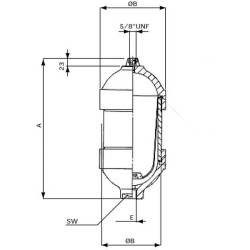 Akumuliatorius 0,1 l 210 barų L10160