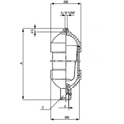 Akumuliatorius 0,1 l 210 barų L10160