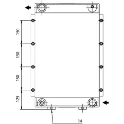 Alyvos aušintuvas (400 V) 50–38 °C HPA-30-03-2-01 OKHPA3003201