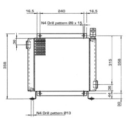 Alyvos aušintuvo apvedimo jungtis 12 V 48–60 ˚C OK2024KBV12301
