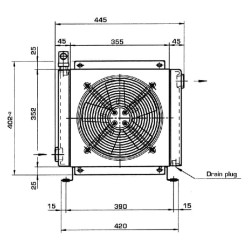 Alyvos aušintuvo apvedimo jungtis 12V 48-60˚C OK2030KBV12301