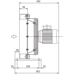 Alyvos aušintuvas (400 V) 50–38 °C HPA-24-03-2-01 OKHPA2403201