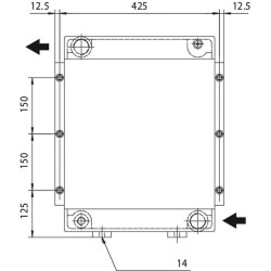 Alyvos aušintuvas (400 V) 50–38 °C HPA-24-03-2-01 OKHPA2403201