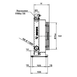 Alyvos aušintuvas (230 V) 38–50 °C 2020K-01-02-01 OK2020K01201