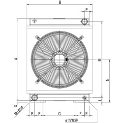 Alyvos aušintuvas 400 V HPA 12 40–28° OKHPA1203201K