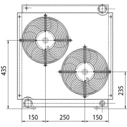 Alyvos aušintuvas (24 V) 38–50 °C 2050K-24-2-01 OK2050K24201