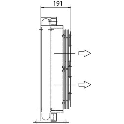 Alyvos aušintuvas (24 V) 38–50 °C 2050K-24-2-01 OK2050K24201