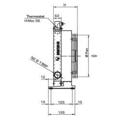 Alyvos aušintuvas (12 V) 38–50' C 2024K-12-2-01 OK2024K12201