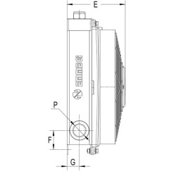 Alyvos aušintuvas (24 V) 48–60 °C MV-1 OK2MV124301