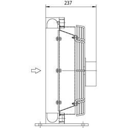 Alyvos aušintuvas (Gr2) HPA-18-56-2-01 OKHPA1856201