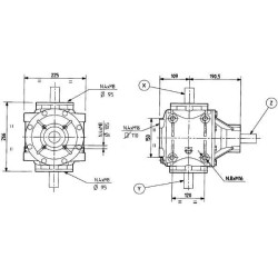 Pavarų dėžė T-292B 1:1 292004