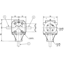 Pavarų dėžė T-278A 1:1 278000