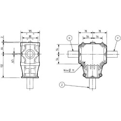 Pavarų dėžė T281A 2.91-1 281075