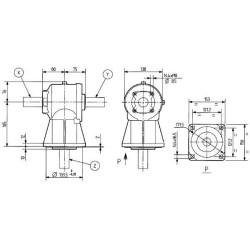 Pavarų dėžė LF-141A 1:2.83 141011