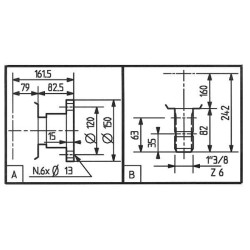 Pavarų dėžė T-304C 3:1 304027