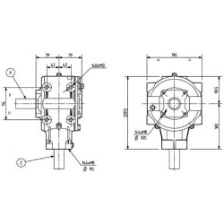 Pavarų dėžė T-304C 3:1 304027