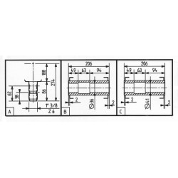 Pavarų dėžė T-278C 1.6:1 278019