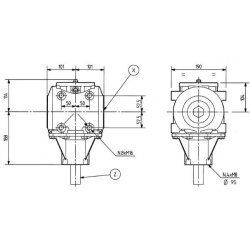 Pavarų dėžė T-278C 1.6:1 278019