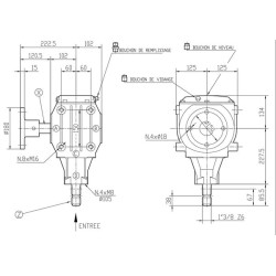 Pavarų dėžė T-22F 4.11:1 262309