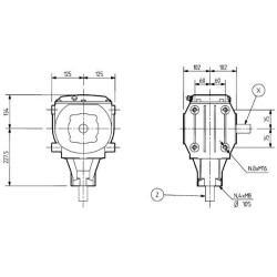 Pavarų dėžė T-22F 3:1 262011