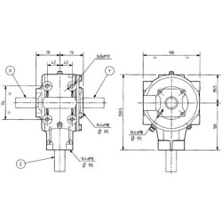 Pavarų dėžė T-304A 1:3 304010