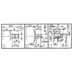 Pavarų dėžė A-1A 1:7.8 60030210