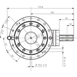 Planetinė pavarų dėžė PGA502 57145000502