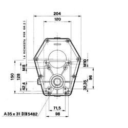Pavarų dėžė GBF30S 1:2.5 GBF30S325