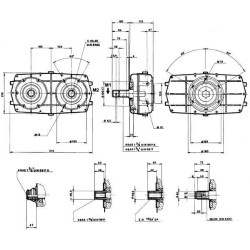 Pavarų dėžė GBU-35-D-2-3.0 (B) GBU35D230