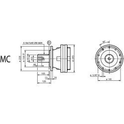 Išvesties mazgas US 250/500 MC PD94712501000